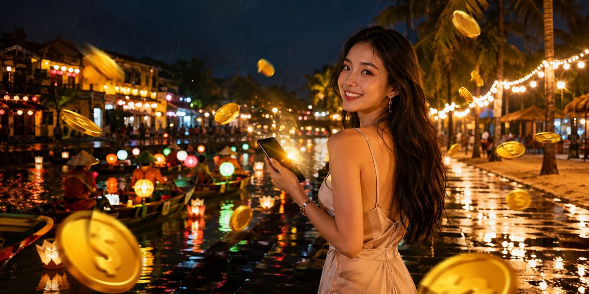 Người dùng tại Hội An trải nghiệm casino trên điện thoại di động