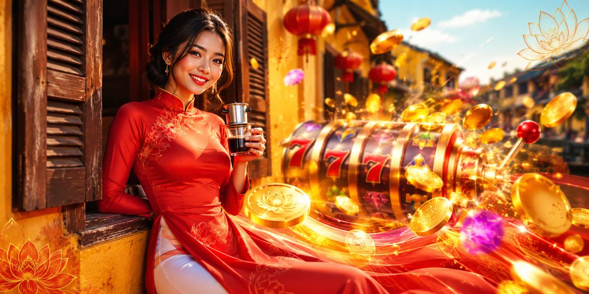 Người dùng chơi slot game tại Hội An